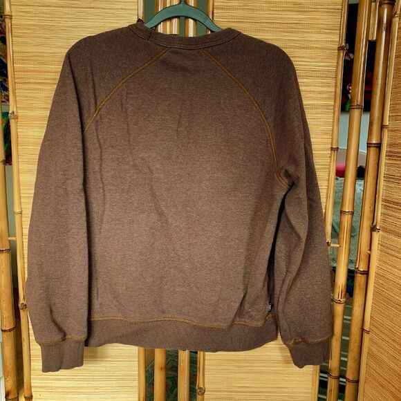 REI Unisex Brown Crewneck Treeverse Applique Sweatshirt Sz M - Picture 3 of 8
